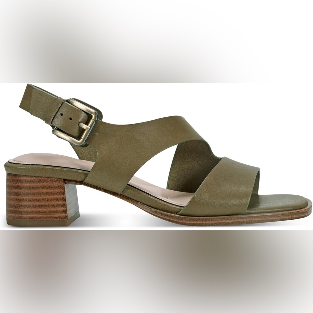 Rockport Olive Green Henley Heeled Women's Sandals - Picture 3 of 6